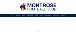 Desktop Screenshot of montrosefc.org.au