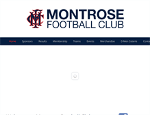 Tablet Screenshot of montrosefc.org.au